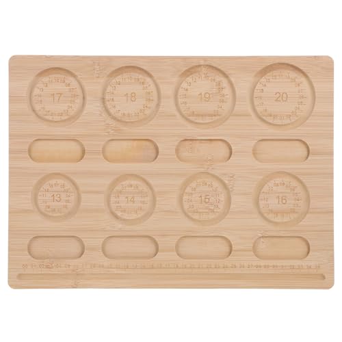 Planche à perles en bambou pour création de bijoux durables et précis