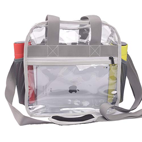 Buy HeavyDuty Clear Stadium bags 12x12x6 W Extra 4 Pockets & Long Strap at Amazon.in