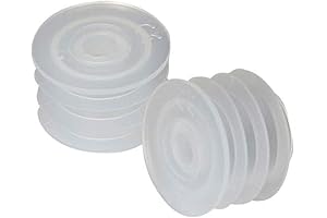 Apothecary Oval Medicine Bottle Syringe Adapters Pack of 50