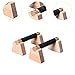 Vaveren 2 Pieces Push up Bar Wooden Parallettes Bar Pushup Handles Portable Anti Slip Push up Stand for Exercise Gymnastics Workout, 20CM