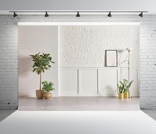 BELECO Tela 7x5ft Fondo Blanco para Estudio y Decoración miniatura 3