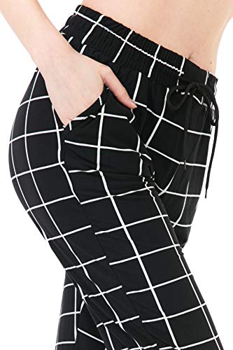 Image of Leggings Depot Premium Women's Joggers Popular Print High Waist Track Pants (S-XL) BAT5