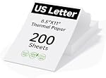 HPRT Thermal Printer Paper 8.5 x 11 Inch US Letter,Advanced Printing Paper Compatible with HPRT/iDPRT/PRT Portable Printer MT620/MT610/MT800,Continuous Folding,200 Sheets