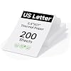 HPRT Thermal Printer Paper 8.5 x 11 Inch US Letter,Advanced Printing Paper Compatible with HPRT/iDPRT/PRT Portable Printer MT620/MT610/MT800,Continuous Folding,200 Sheets