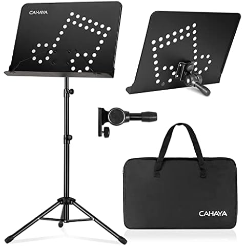 CAHAYA Portable Music Stand with Carrying Bag Cover