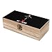 ALL MY AIRPLANE Wooden Storage Boxes Vintage Jewelry Organizer Locked Keepsake Box with Lid