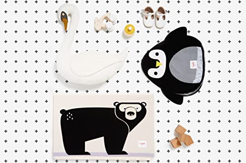 Organizador Retangular Urso, 3Sprouts, Preto