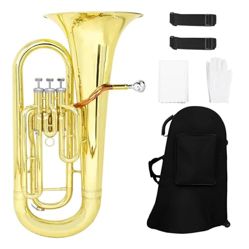 Bb Flat Euphonium Brass Tube Body 3 Key Bass Musical