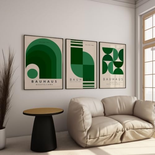 Affiches d'art géométriques vertes ARTINSPIRIO design de haute qualité