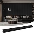 2 Pack 105.9" x 20.5" x 0.8" Acoustic Wall Panels Sound Absorbing, Wood Slat Wall Panels for Wall Decor, Soundproof Wood Wall Panels, Matte Black