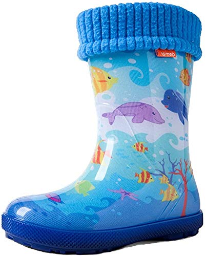 demar. Kinder Gummistiefel gefüttert Hawai LUX Exclusive (28/29, Ocean)