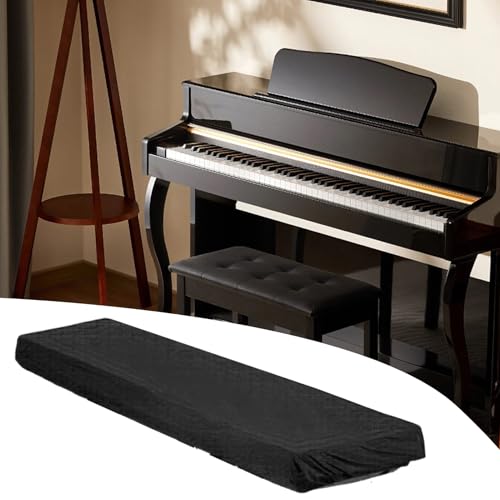 Digital Piano Cover - Piano Keyboard Dust Cover 61 Key | Full Coverage Keys Protector Oxford Fabric for Musical Instrument Beginners Learners Professionals