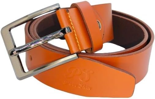 Tan Belt for Men – Handcrafted, Steel Buckle for adult men