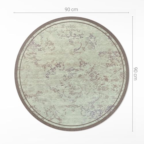 Tapis vinyle ø90 cm entretien facile pour protéger le sol des rayures - 4
