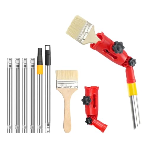 1.7m Estensione del pennello lungo,Pennelli Multi Angolo,Estensore per pennelli,Pennello pittura multiangolo,Asta di Estensione per Rullo di Vernice,Adatto per scale, angoli, tetti, porte e finestre