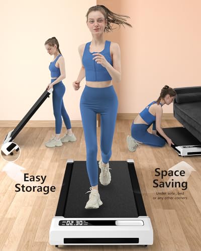 Image of Walking Pad Treadmill Under Desk,Walking Pad for Office Home,Portable Mini Treadmill,2 in 1 Walking Jogging with Remote Control, LED Display