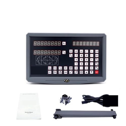 DISIROU Linear Scale Encoder, SNS-2V 2 Axis Lathe Milling Machine Digital Readout TTL for Linear Scale Ruler Encoder for Lathe Milling