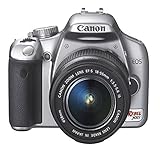 Canon Digital Rebel XSI 12.2 MP Digital SLR Camera with EF-S 18-55mm f/3.5-5.6 IS Lens (Silver)