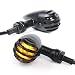 2pcs LED Turn Signal Lights Motorcycle Indicators Blinker Amber Light Universal 12V for Harley Honda Yamaha Suzuki (Turn Signal Lights D)