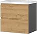 Produktbild Germania Waschtisch mit Becken 9089-564 GW-Salinas, in Graphit/Grandson-Eiche-Nb., Selbsteinzug der Schubladen, 61 x 65 x 47 cm (BxHxT)