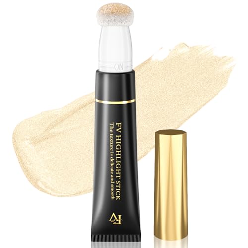 FV Iluminador Liquido, Iluminadores de Maquillaje, Larga Duración Highlighter Makeup, Iluminador en Barra Con Aplicador Almohadilla, Acabado Brillante, 13g, Starlight