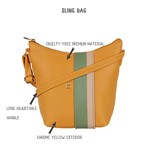 Image of Baggit Women Hobo Sling Bag Small Size | Ladies Stylish Casual Cross Body Purse Handbag
