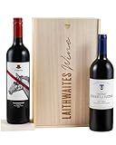 Laithwaites Luxury Red Wine Gift Set (Claret and Shiraz Duo) With Wooden Gift box, 2 x 750ml Bottles, 12.5-14.5% ABV