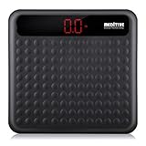 MEDITIVE Digital Human Weight Scale, Anti-Slip Fiber Body Weighing Machine 180 Kg (Black)