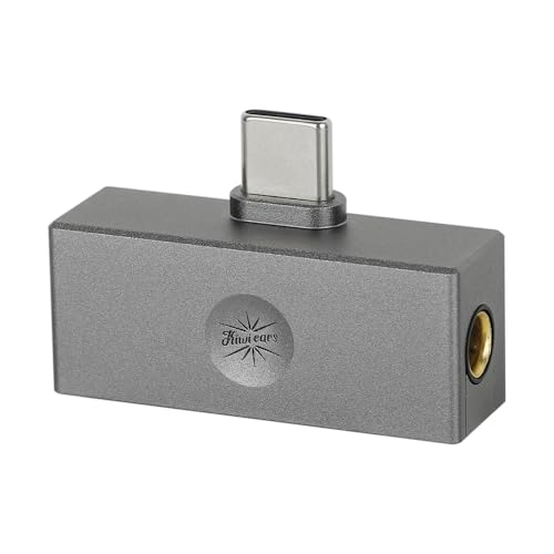 Linsoul Kiwi Ears Allegro Mini Portable IEM DAC, in Ear Monitor Amplifier, USB C to 3.5/4.4mm Output, with Custom Chip, High Resolution 32bit/384kHz, HiFi Earbuds Amp for Phone/PC (Titanium)