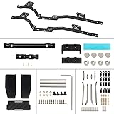 MEUS RACING SCX24 LCG Chassis Frame Kit Carbon Fiber 132mm Wheelbase for Axial SCX24 Wrangler/Deadbolt/Bronco/C10