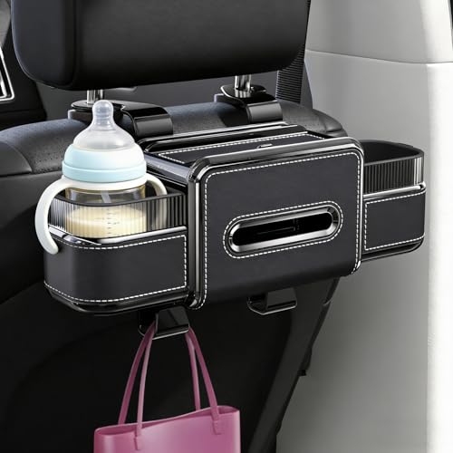 Organizador Trasero 6 en 1 para Auto con Porta Vasos miniatura 3