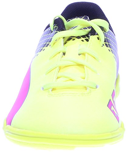 PUMA Unisex-Child Evospeed 5.5 Turf Trainer Soccer Shoe, Pink Glo/Safety Yellow, 2.5 B US Little Kid