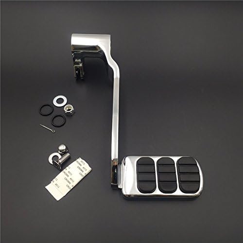 SMT-Chrome Billet Hollow Out Rear Brake Lever Brake Pedal Foot Lever with Food Peg Compatible With 2014 Later Touring Trike Road King Street Glide CVO Tri Glide FLHR [B01JA20DXM]