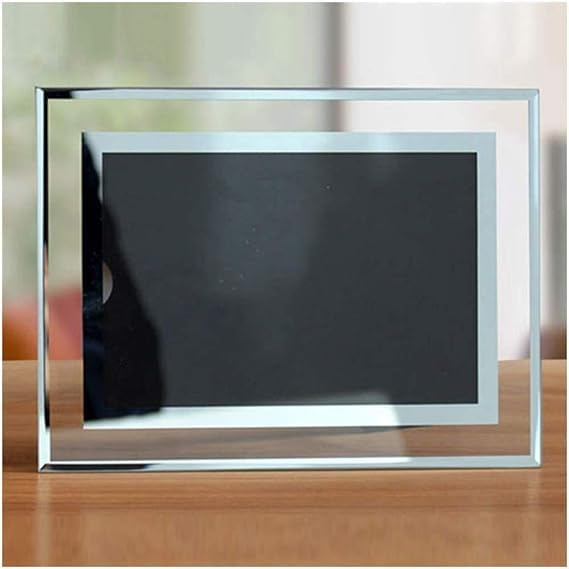 20x15 Glass Picture Modern Silver Metal Floating Photo Frame for Tabletop Display Vertical or Horizontal & Home Decor, Elegant Showpiece for Living Room & Office-image-23