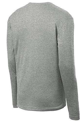 Image of DRIEQUIP Mens Moisture Wicking Mesh Texture Long Sleeve Tee Sizes XS-4XL
