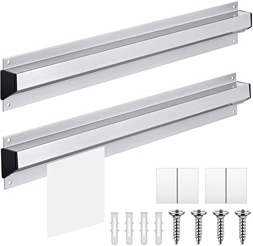 Agatige Slide Check Rack 60cm | Ticket-Halter Für Küche & Restaurant | Aluminium | Mit Montagematerial