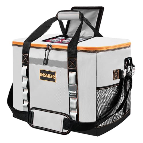 INSMEER 48L Gross Kühltasche, 65 Cans Kühltasche Groß Faltbar mit...