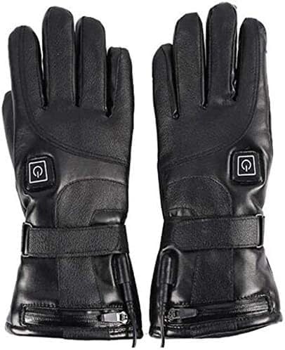 Electric Heated Gloves for Winter, Rechargeable Windproof Motorcycle Riding Gloves, Warm & Comfortable Heated Mitts for Outdoor Activities