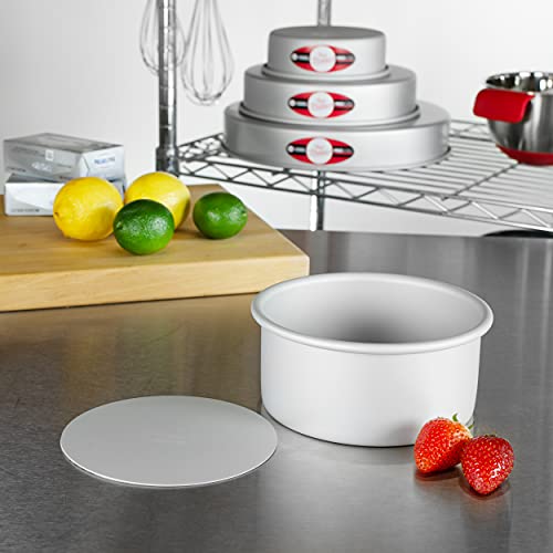 Frigideira redonda de cheesecake Fat Daddio's, 7,56 cm (3”) de profundidade, Prata, 6 x 3 Inch, 1
