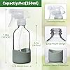 OCMML 8oz Clear Glass Spray Bottles with Silicone Sleeve–Refillable Spray Bottles for Cleaning Solutions,Hair,Plants&Essential Oils–Leakproof,Adjustable Nozzle,Reusable,Eco-Friendly (1 Pack) #1