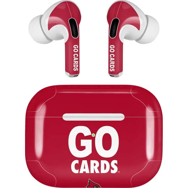 Skinit Decal Audio Skin Compatible with AirPods Pro 2nd Gen - Officially Licensed University of Louisville Go Cards Design
