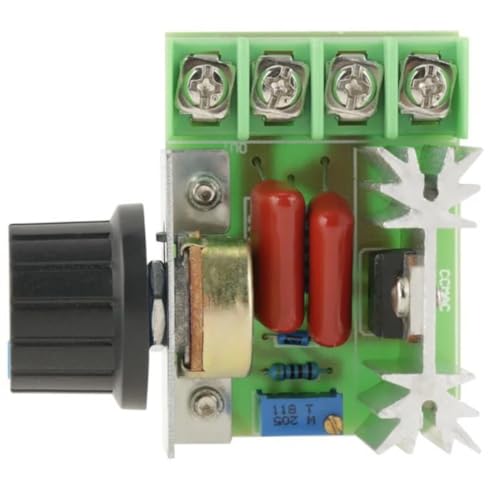 Image of Robocraze 2000W PWM Voltage Regulator AC 50-220V 25A | Adjustable Motor Speed Control Module for Industrial Motors, Fans & DIY Projects | High Power Efficiency, Stable Output, Cooling Required