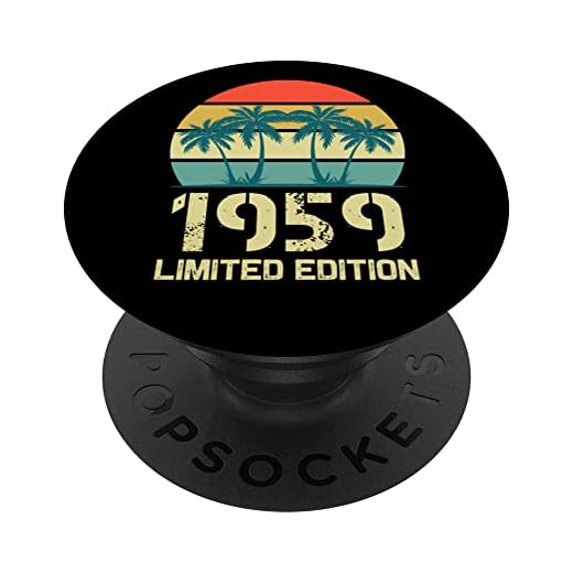 Born In 1959 Edición limitada 1959 cumpleaños Pop Sockets 1959 PopSockets PopGrip Intercambiable
