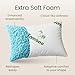 Shredded Memory Foam Pillow Queen Size - Cooling Bed Pillow for Sleeping for Stomach, Back and Body - 1 Pack Queen Soft Comfy Cool Memory Pillows for Side Sleeper