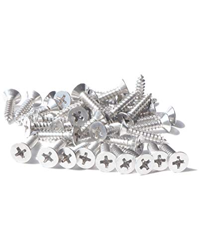 Imscrews IM#8-5/8-200 #8 X 5/8 Inch Wood Screws (200 Pcs) Stainless Steel Flat Head Phillips - Sheet Metal Screws, 18-8 (304) Stainless Steel thumb #4