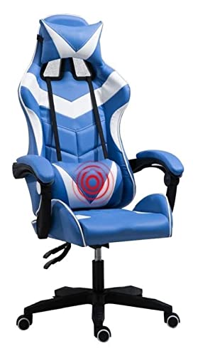 Silla de Oficina Silla de Deportes electrónicos Silla ómica de Respaldo Alto de Carreras Silla de Juego Escritorio de Oficina Silla de computadora Silla de Masaje Multifuncional Silla (Co
