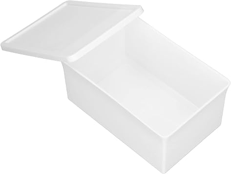 Zerodis Storage Box, Plastic Desktop Storage Box Plastic Storage Bin Tote Multifunction Storage Box Organizing Container with Lid for Home Desktop#1