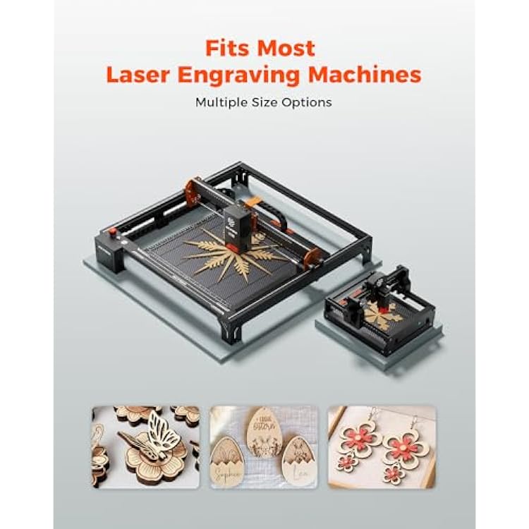 ACMER Honeycomb Laser Bed 300 * 300mm, Laser Engraver Honeycomb Working Table with Aluminum Backing Plate, Cutting Table for Diode CO2 Fiber Laser Engravers, Desktop Protection
