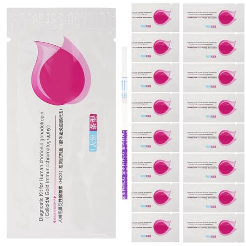 ULDIGI Test di Gravidanza 20 Strisce Monouso ad Alta Precisione per Rilevamento Precoce Strumenti Reattivi Rapidi per Donne Kit Affidabile per Monitoraggio Gravidanza