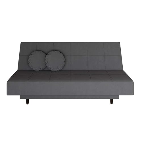 Sofá-Cama Casal 3 Lugares Jimmy Suede Grafite